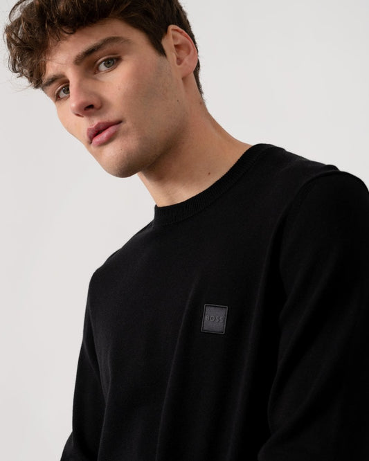 BOSS Orange Kanovano Mens Crew Neck Jumper NOS - Black 001