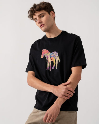 PS Paul Smith Mens Regular Fit Zebra Craft T-Shirt