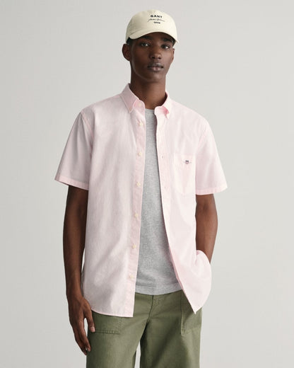GANT Mens Regular Fit Short Sleeve Poplin Shirt