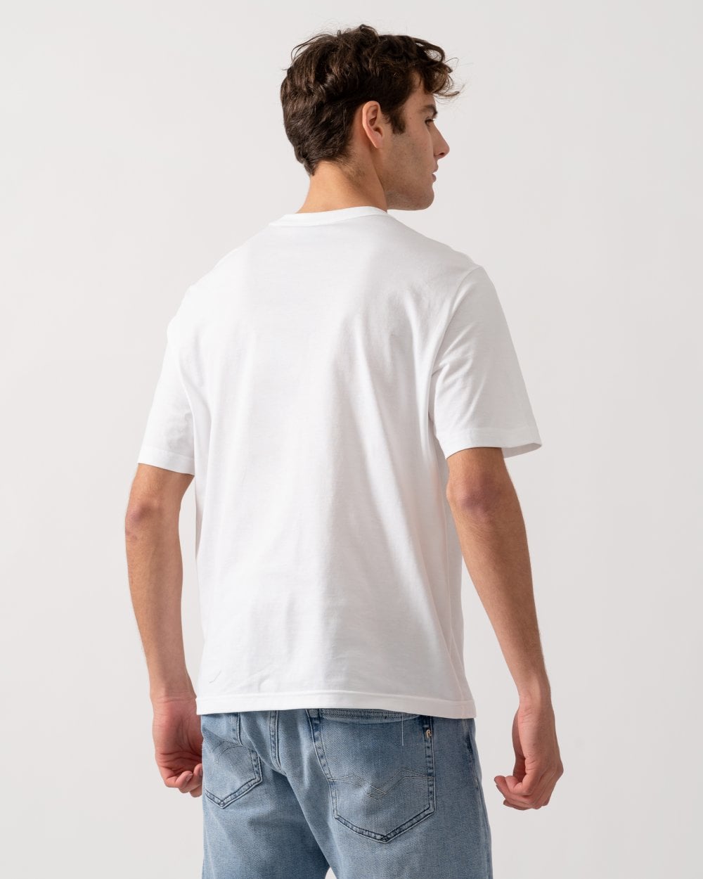 PS Paul Smith Mens Regular Fit Skull Square T-Shirt - 01 White