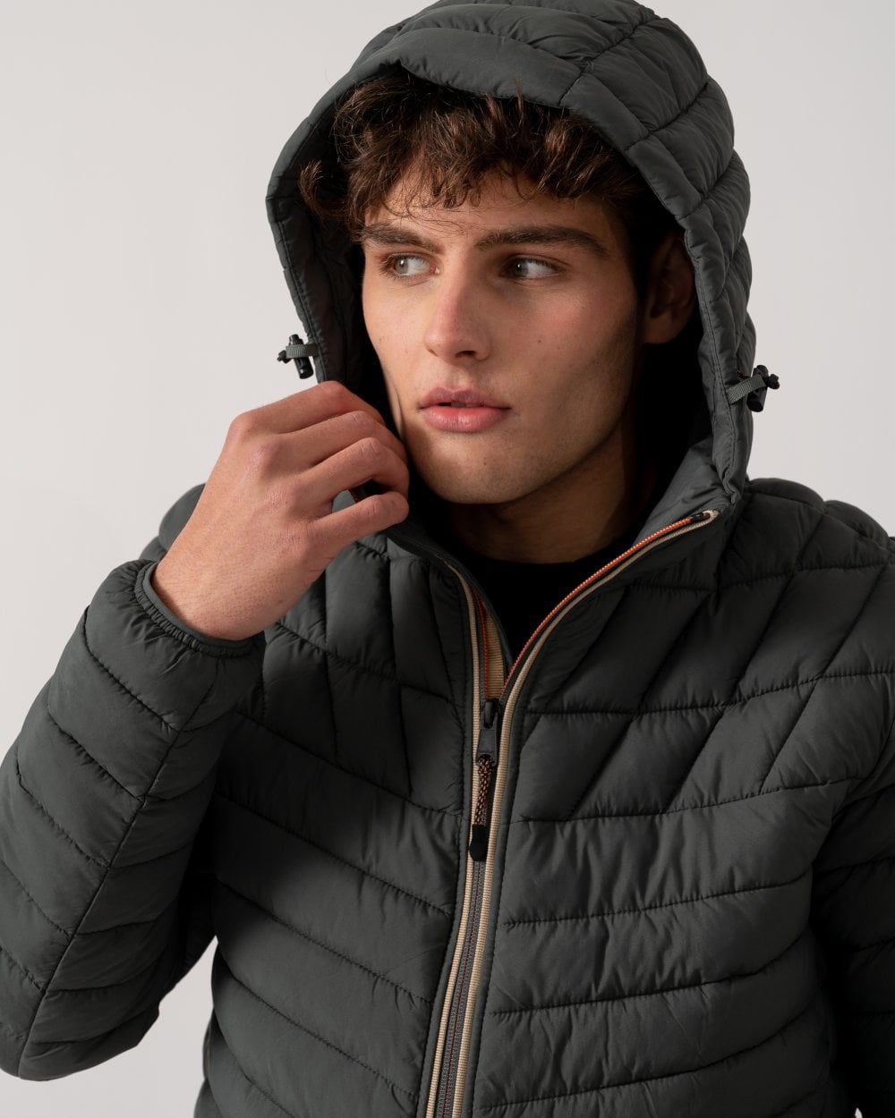 Napapijri A-Lapaz Mens Hooded Puffer Jacket - Green Urban G1S