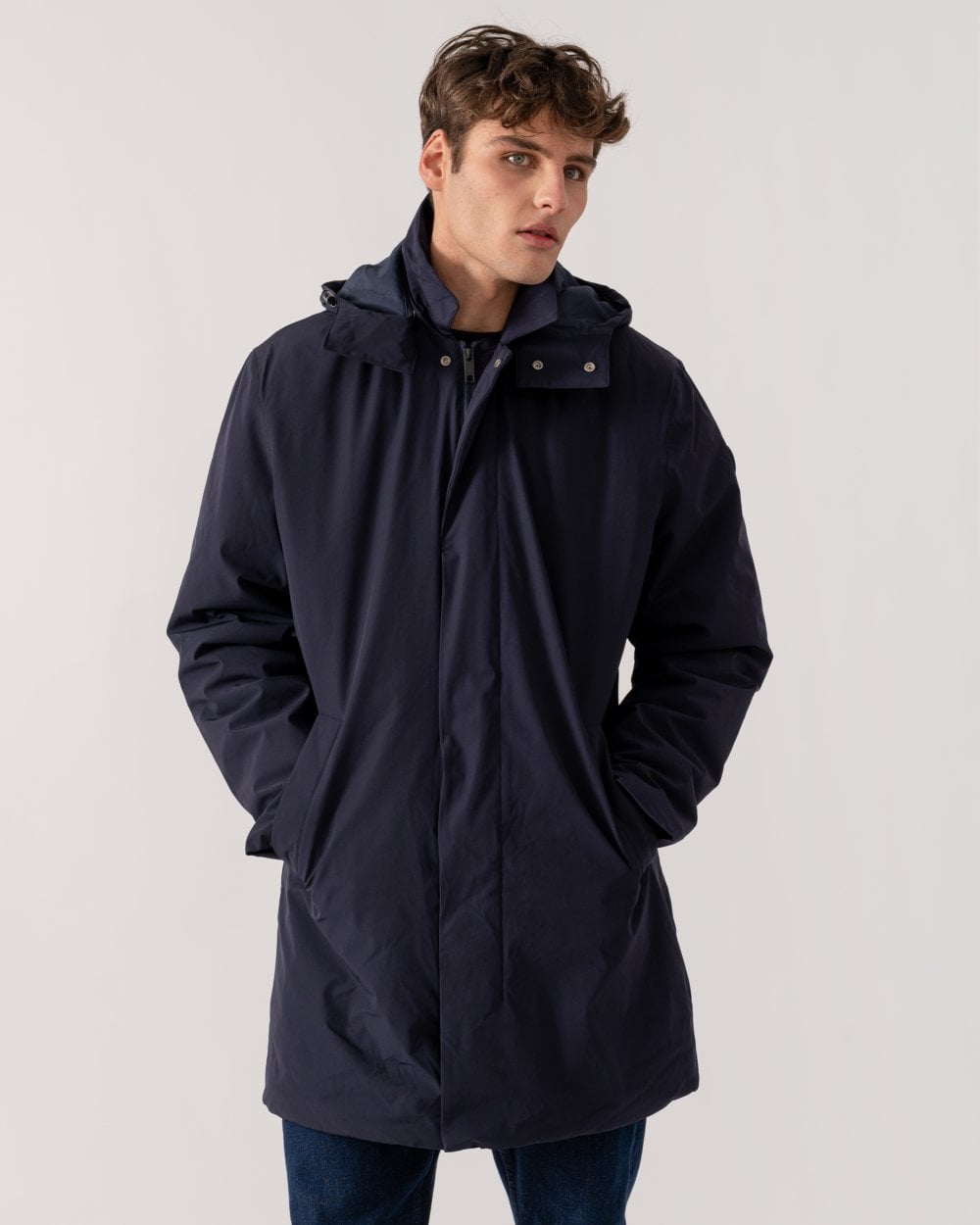 GANT Mens Padded Car Coat with Detachable Hood