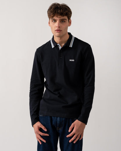 BOSS Green Plisy Mens Long Sleeve Polo Shirt