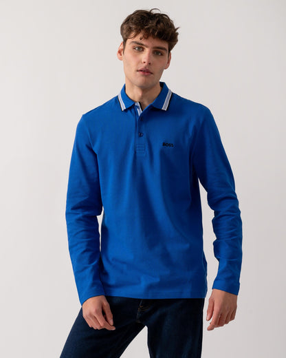 BOSS Green Plisy Mens Long Sleeve Polo Shirt