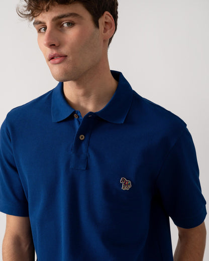 PS Paul Smith Mens Organic Cotton Zebra Polo Shirt - 48C Dark Indigo