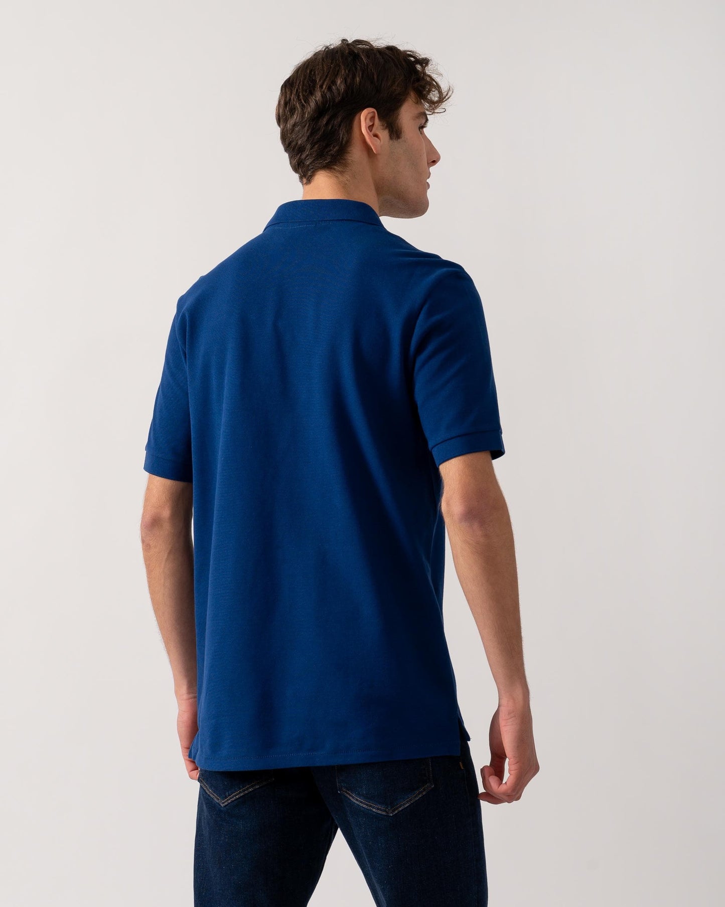 PS Paul Smith Mens Organic Cotton Zebra Polo Shirt - 48C Dark Indigo