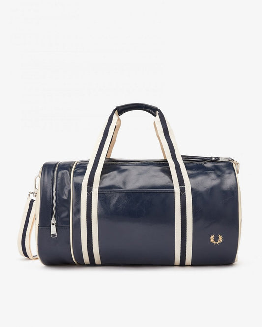 Fred Perry NOS Classic Barrel Bag - Navy/Ecru 635