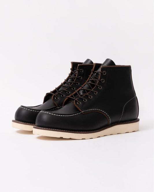 Red Wing 6 Inch Moc Toe Mens Boot - Black Prairie