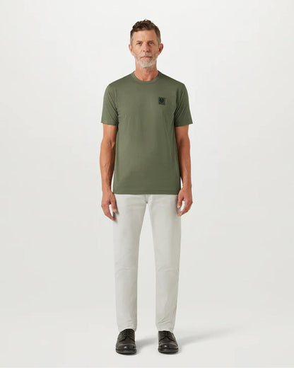 Belstaff Short Sleeved Mens Logo Patch T-Shirt