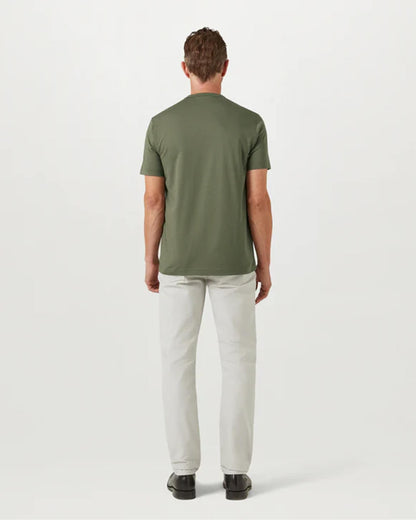 Belstaff Short Sleeved Mens Logo Patch T-Shirt - Surplus Green