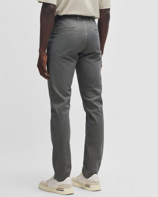 BOSS Orange Mens Slim Fit Chinos in Structured Comfort-Stretch Cotton - Light Beige 271