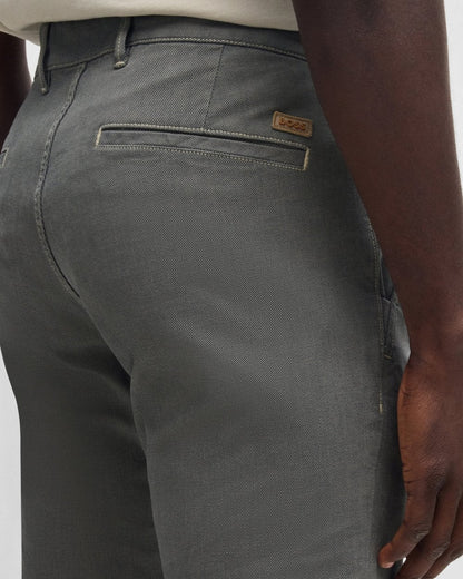BOSS Orange Mens Slim Fit Chinos in Structured Comfort-Stretch Cotton - Light Beige 271
