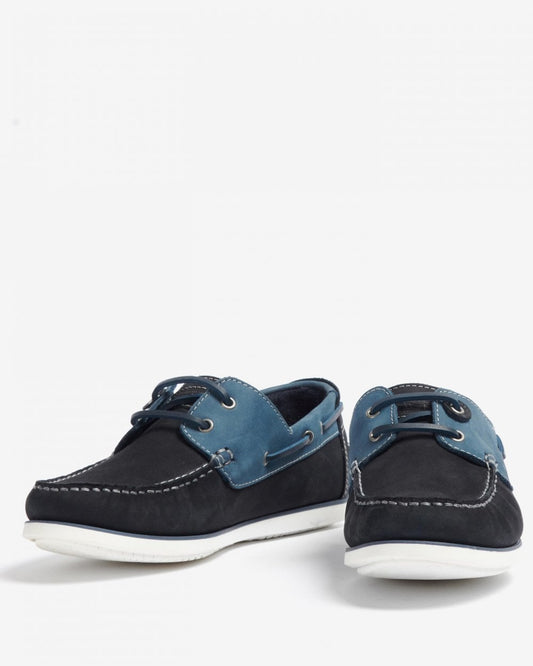 Barbour Wake Mens Boat Shoes - Washed Blue