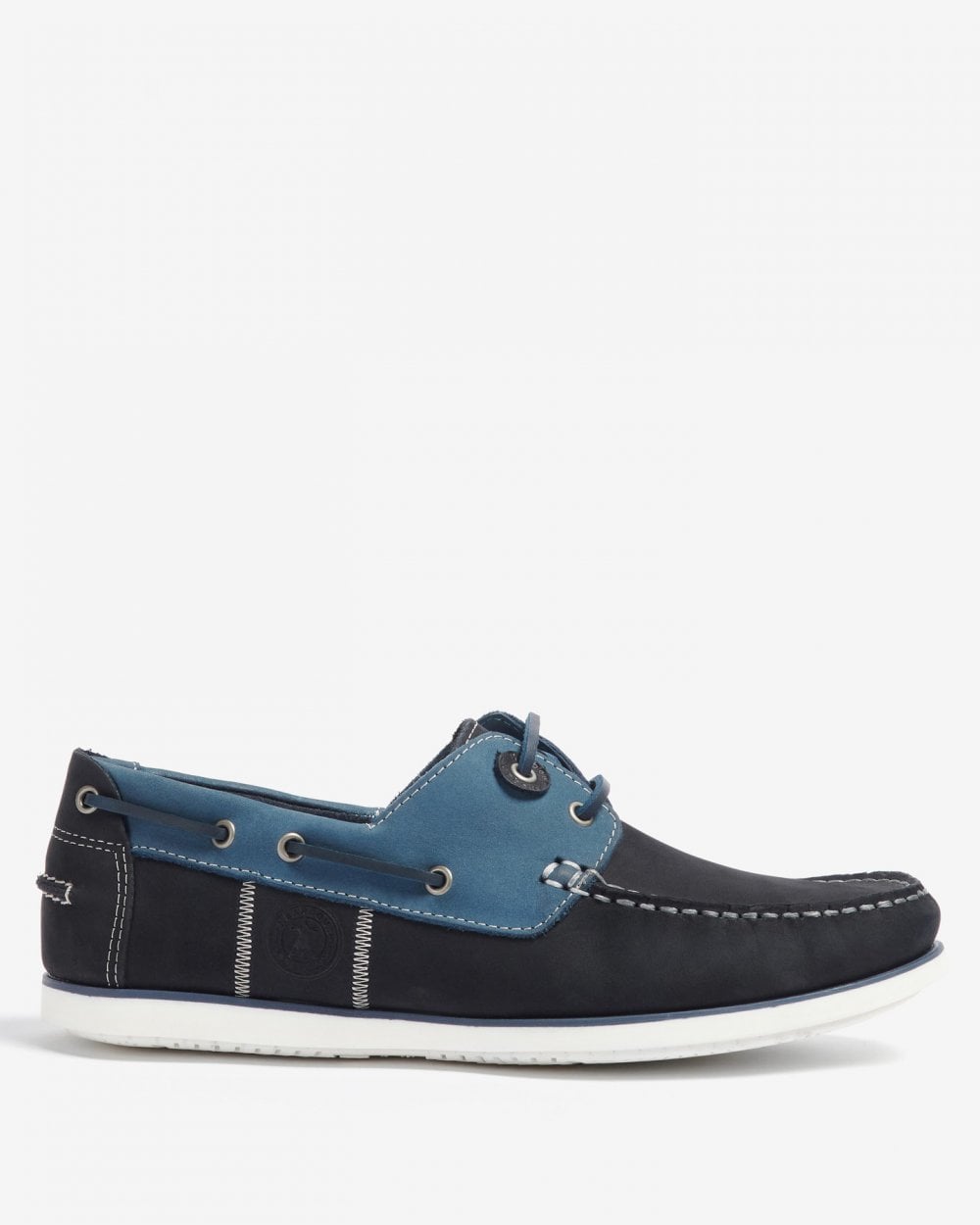 Barbour Wake Mens Boat Shoes - Washed Blue