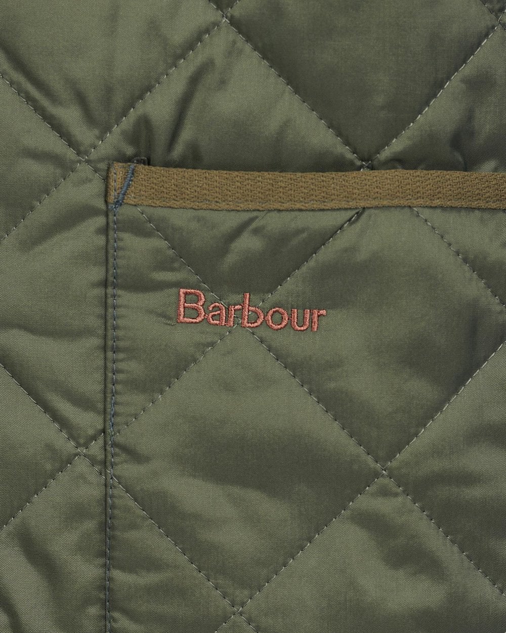 Barbour Quilted Mens Waistcoat/Zip-In Liner - Olive/Ancient