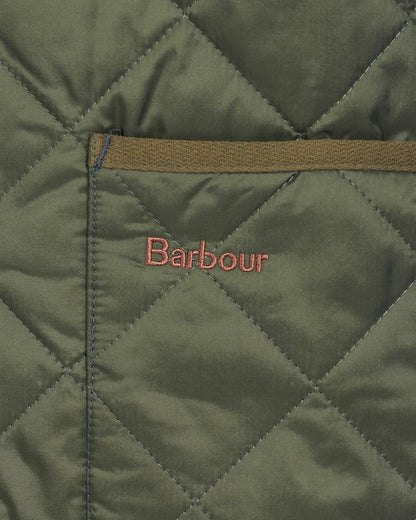 Barbour Quilted Mens Waistcoat/Zip-In Liner - Olive/Ancient