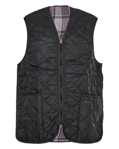 Barbour Quilted Mens Waistcoat/Zip-In Liner - Black/Modern