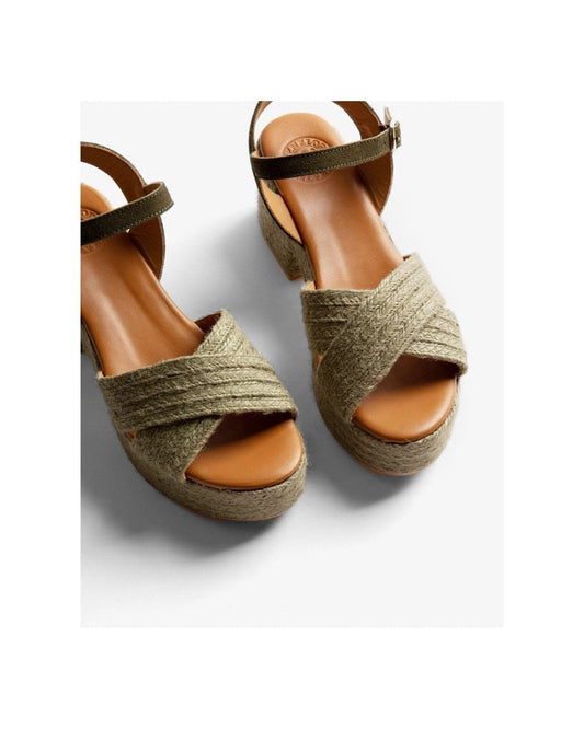 Penelope Chilvers Womens Bella Jute Sandal - 764 Sage