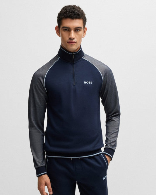 BOSS Orange BOSS Orange Mens Loungewear Tracksuit 1/4 Zip Jacket