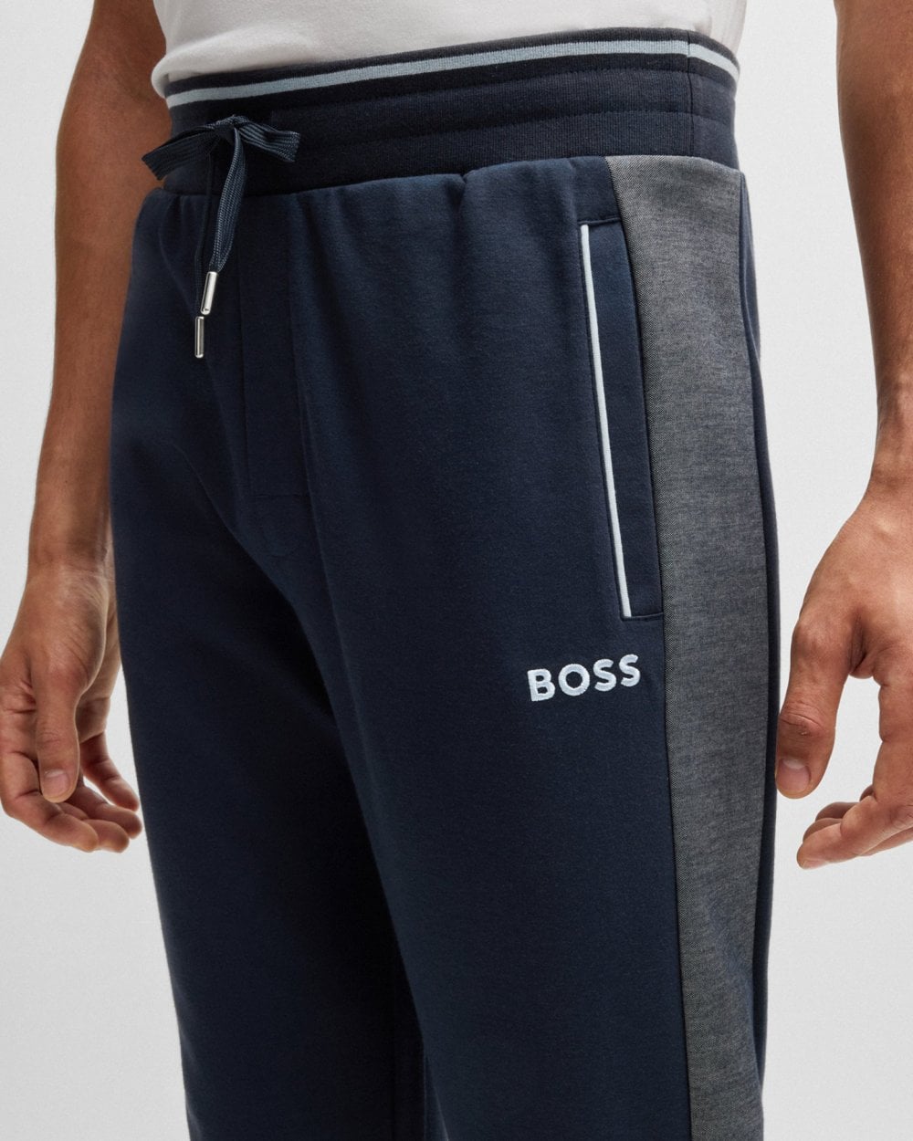 BOSS Orange BOSS Orange Mens Loungewear Tracksuit Pants With Contrast Piping 
