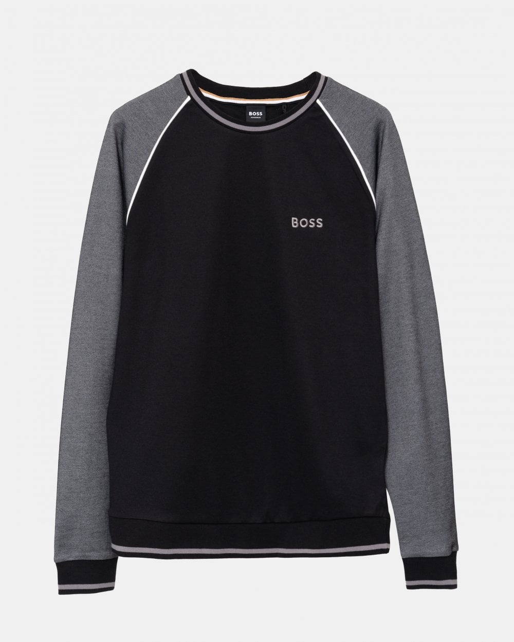 BOSS Orange BOSS Orange Mens Loungewear Tracksuit Sweatshirt With Contrast Piping 