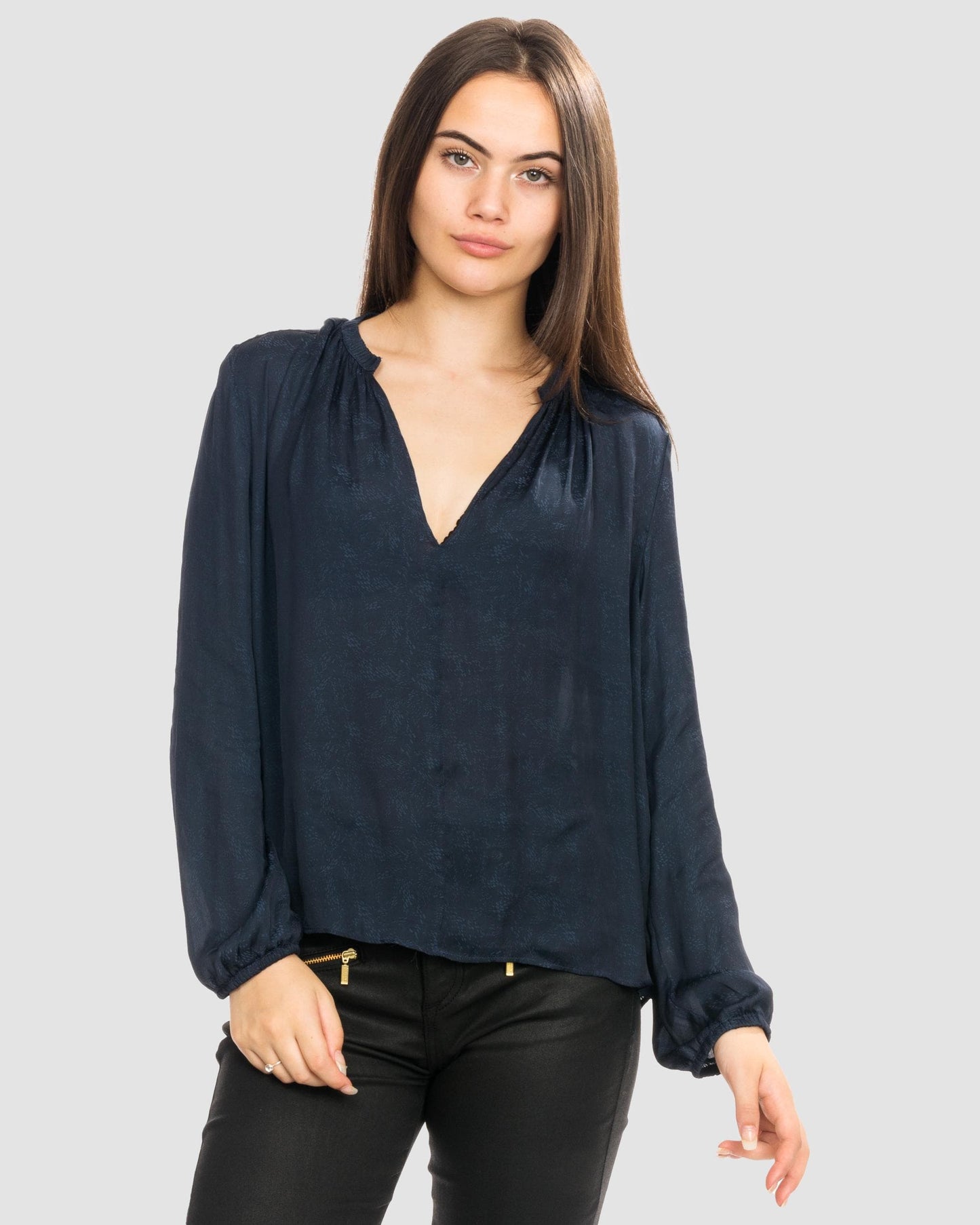 Samsoe & Samsoe Elva ls Womens Blouse 10793 - Dark Sapphire