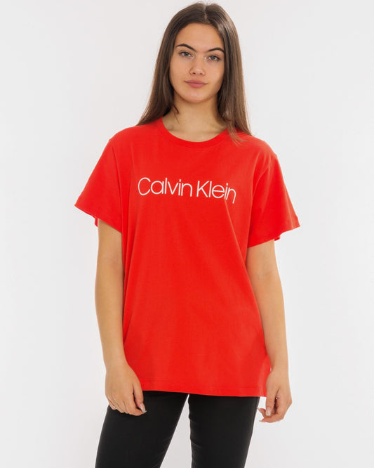 Calvin Klein Logo Print Womens T-Shirt