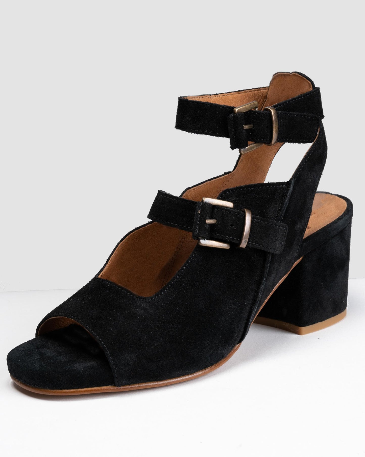 HUDSON LONDON Rona Suede Womens Heels - Black