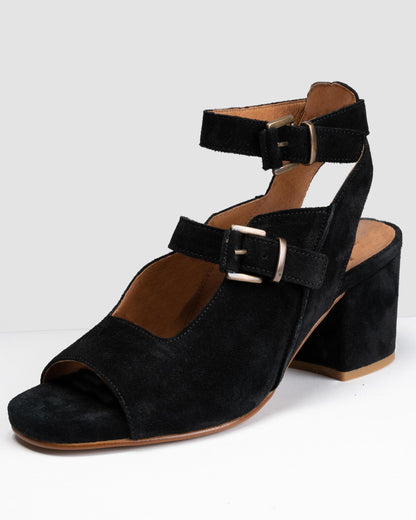 HUDSON LONDON Rona Suede Womens Heels - Black