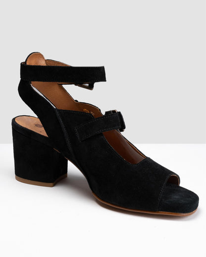 HUDSON LONDON Rona Suede Womens Heels - Black