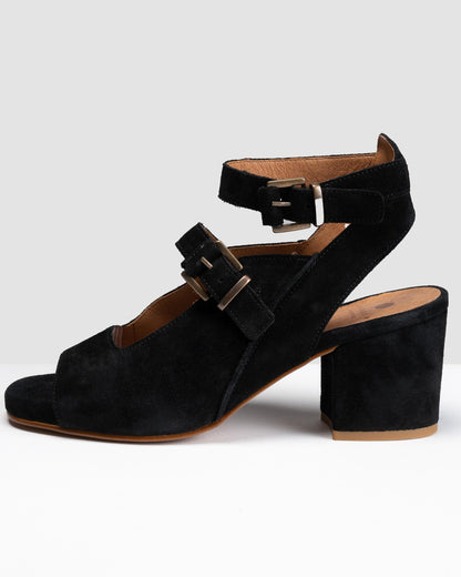 HUDSON LONDON Rona Suede Womens Heels - Black
