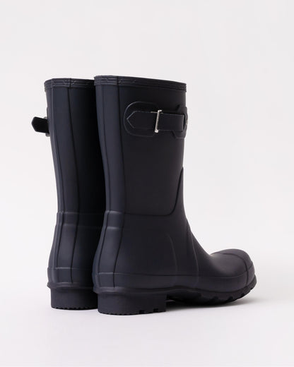 Hunter Original Short Mens Wellies - Navy