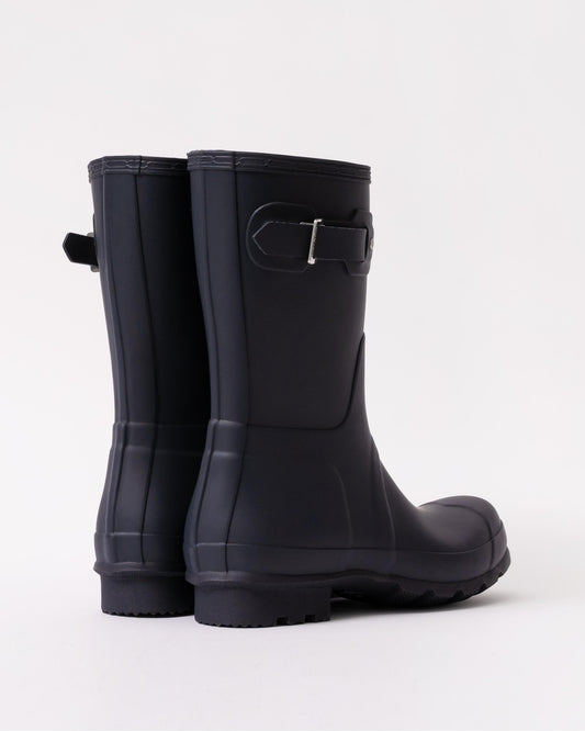 Hunter Original Short Mens Wellies - Navy