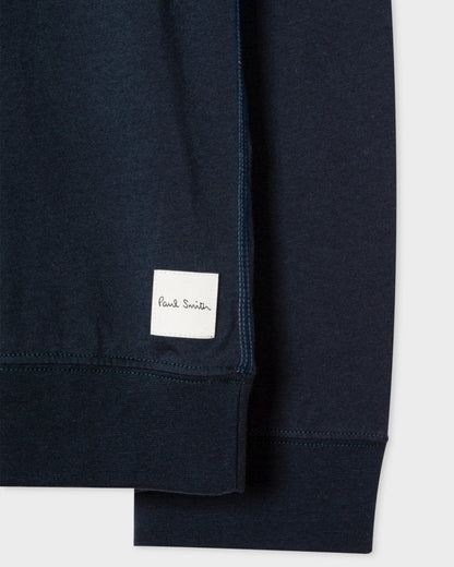 Paul Smith Mens Long Sleeve Lounge Top - 48 Inky Blue