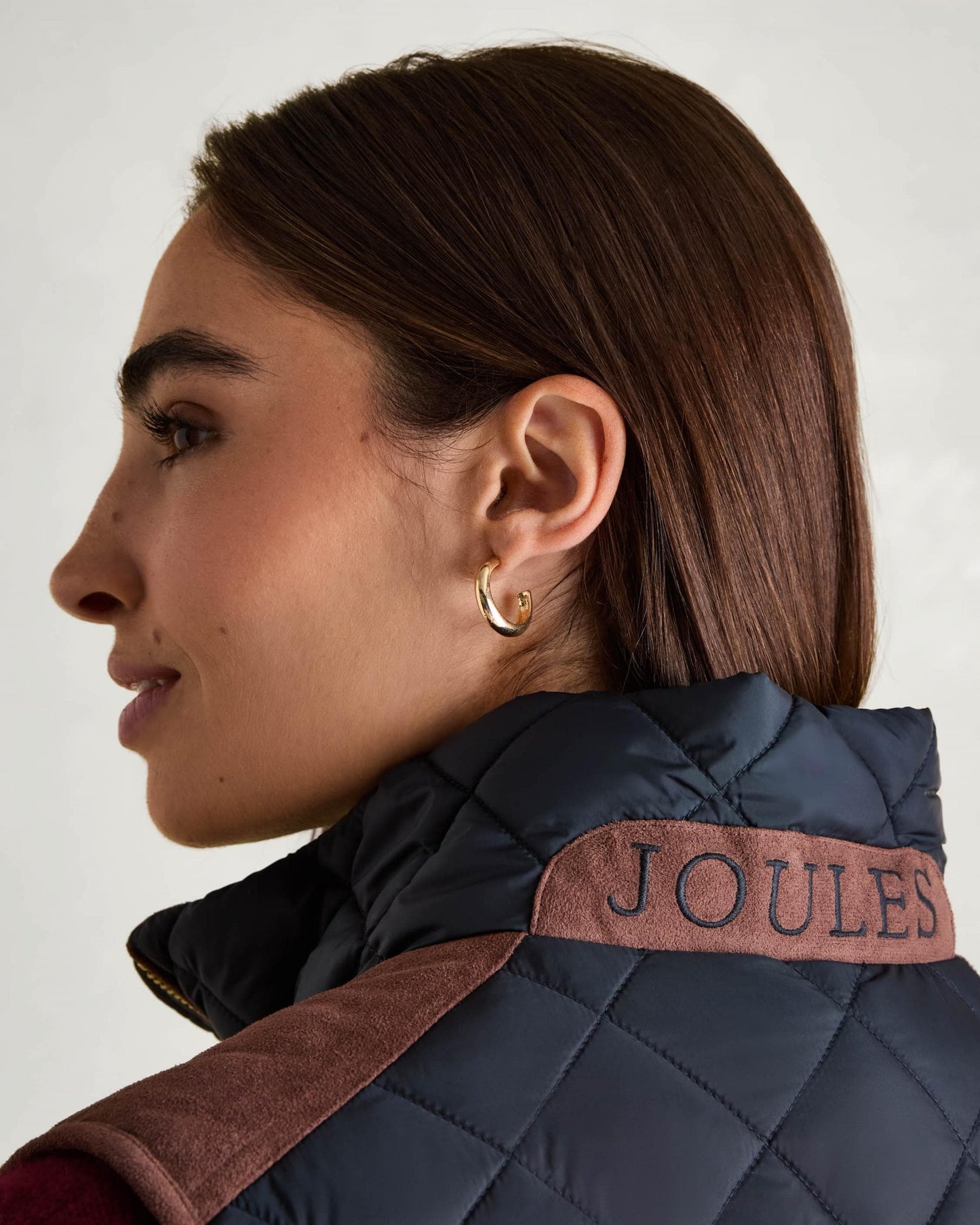 Joules Braemar Luxe Womens Quilted Gilet - Navy