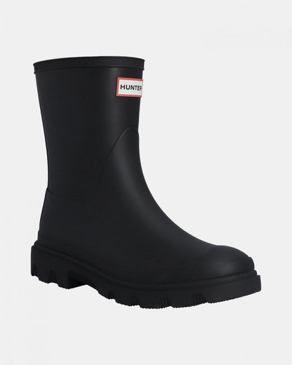 Hunter Downpour Womens Short Boot - Black