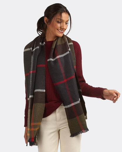 Barbour Blair Womens Tartan Scarf - Classic Tartan