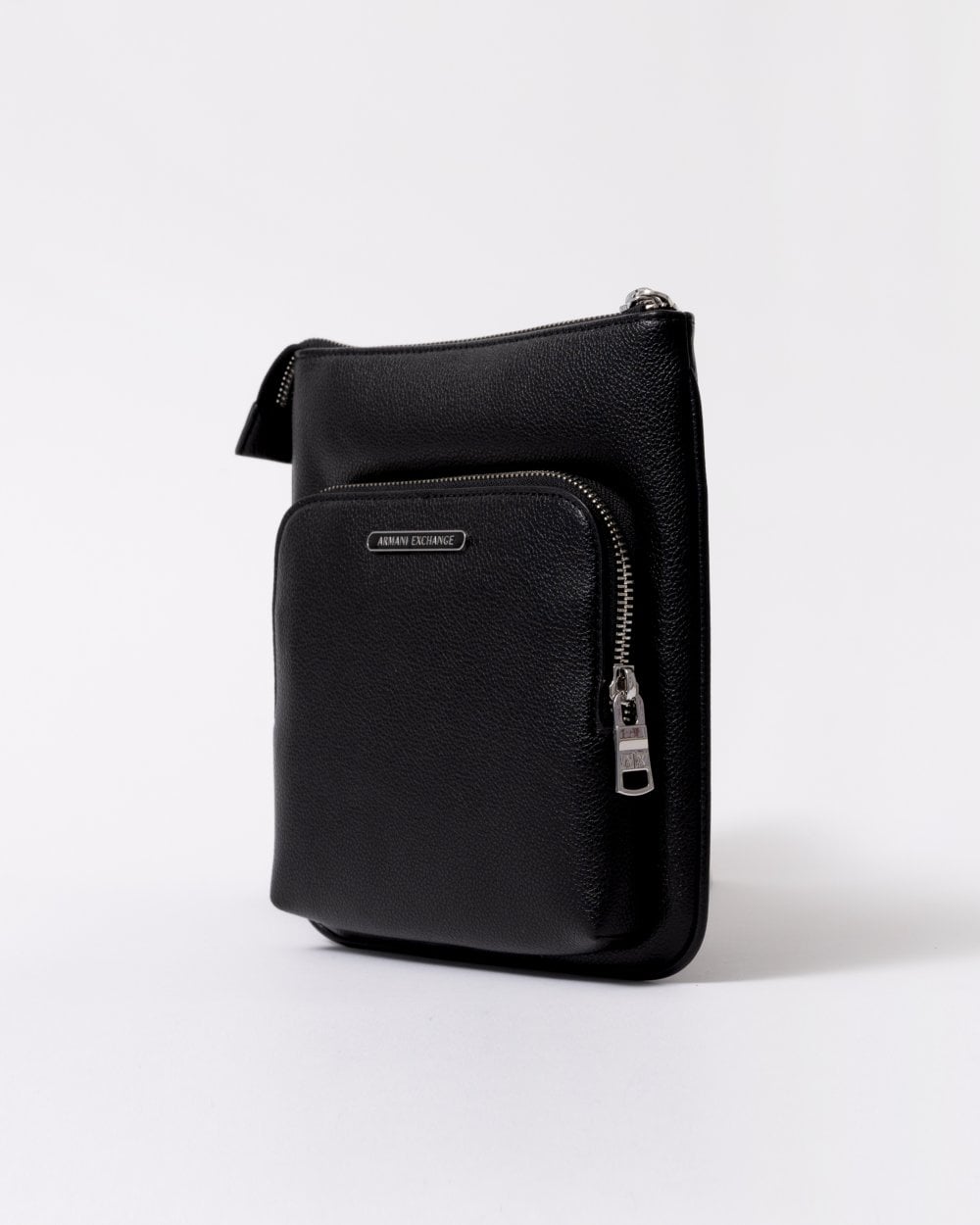 Armani Exchange Mens Faux Leather Messenger Bag