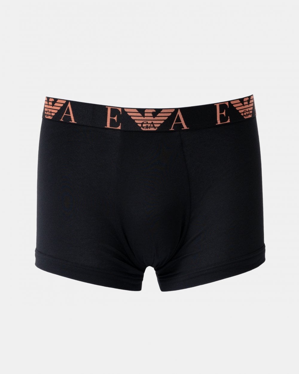 Emporio Armani 3 Pack Mens Boxer Briefs with Bold Monogram Logo - Black/Black/Black