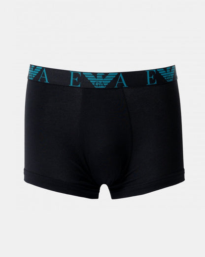 Emporio Armani 3 Pack Mens Boxer Briefs with Bold Monogram Logo - Black/Black/Black