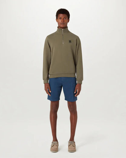 Belstaff Quarter Zip Sweatshirt - Surplus Green