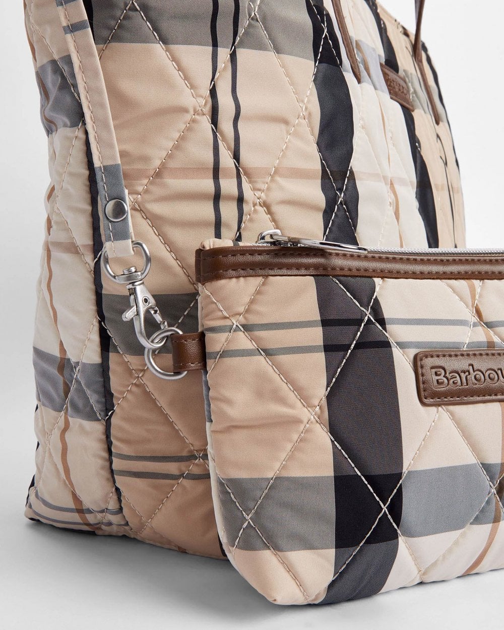 Barbour Wetherham Quilted Womens Tartan Tote