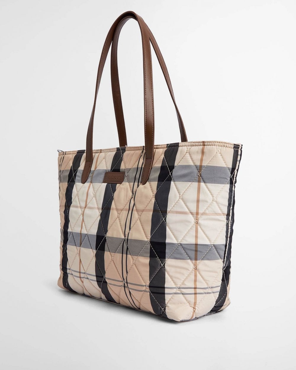 Barbour Wetherham Quilted Womens Tartan Tote
