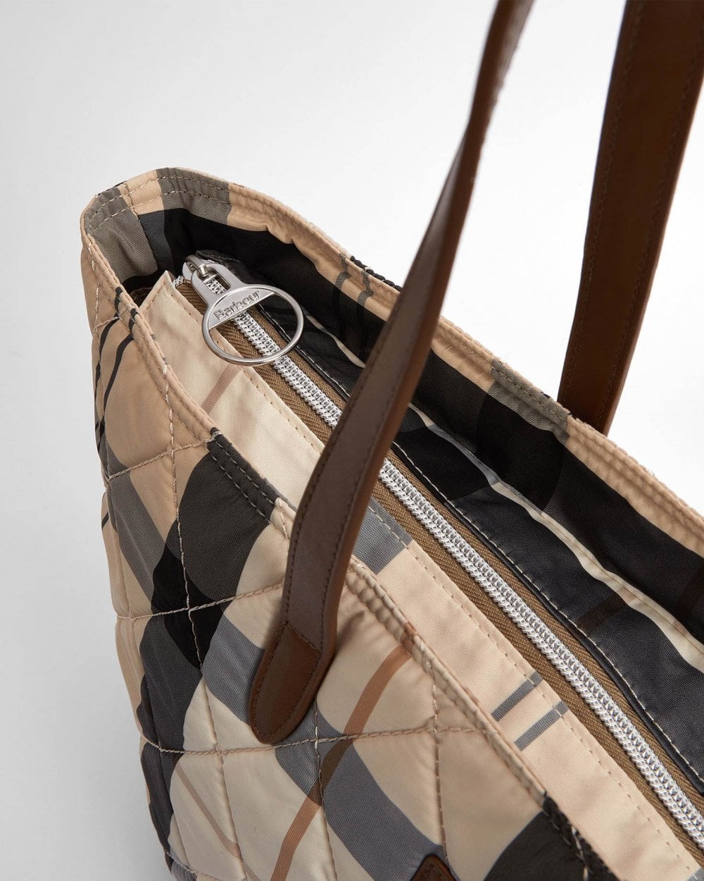 Barbour Wetherham Quilted Womens Tartan Tote