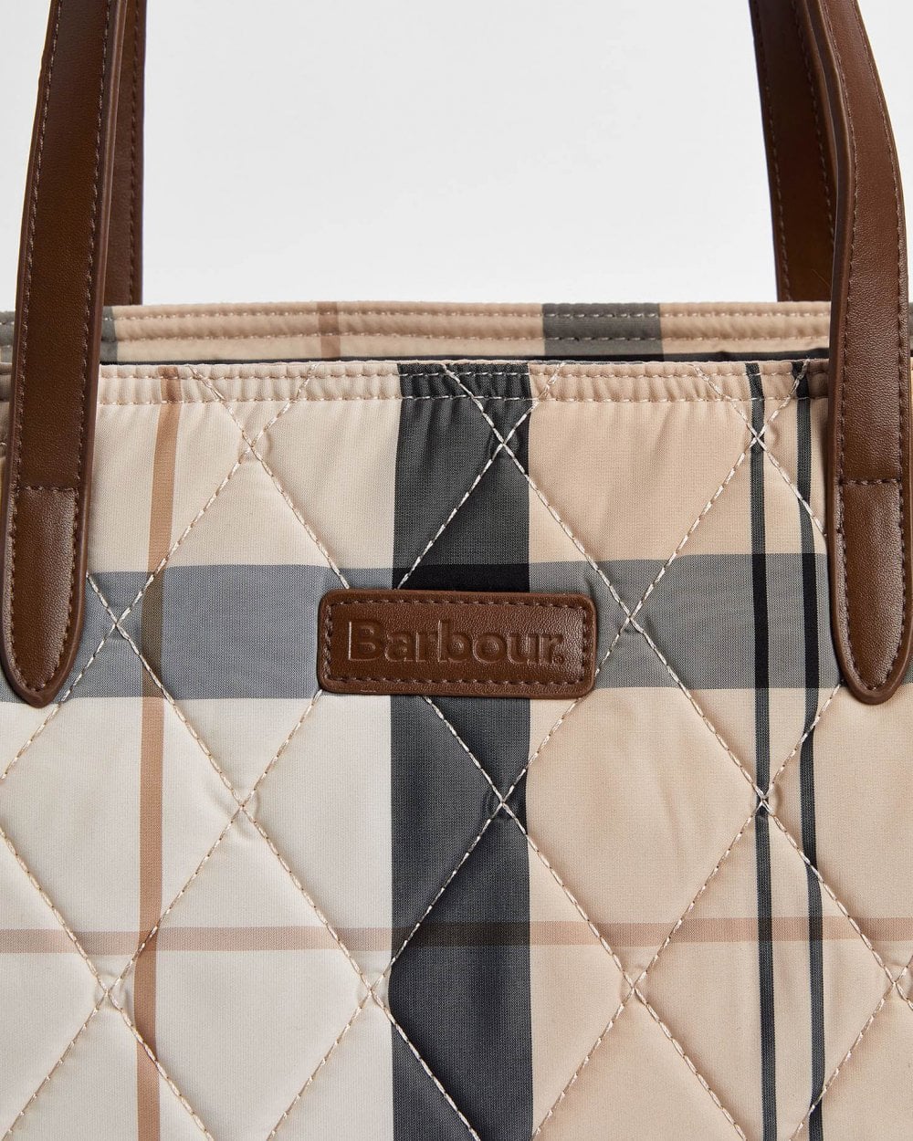 Barbour Wetherham Quilted Womens Tartan Tote