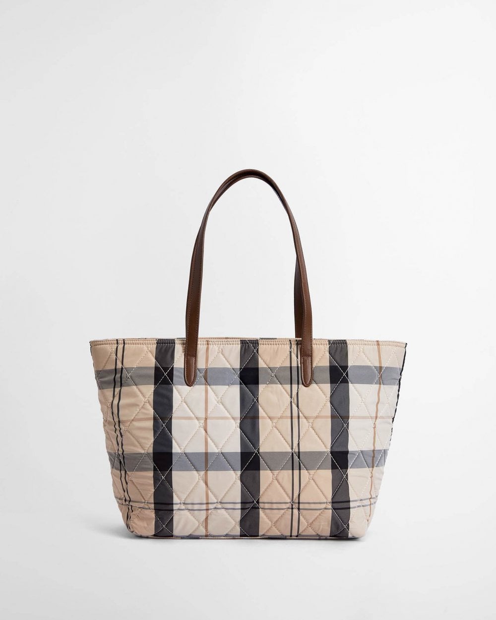 Barbour Wetherham Quilted Womens Tartan Tote