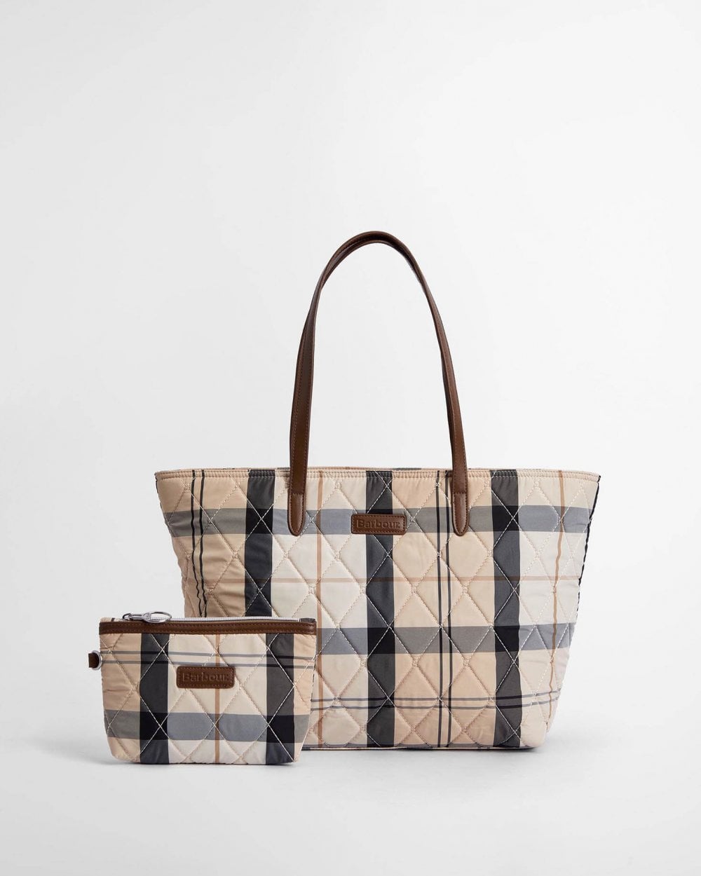 Barbour Wetherham Quilted Womens Tartan Tote