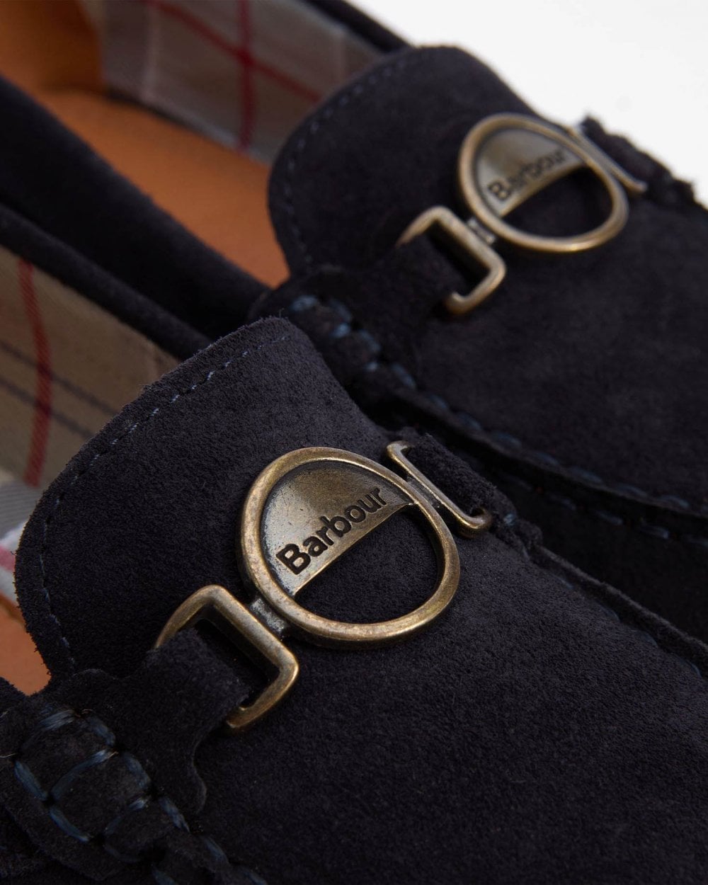 Barbour Laire Womens Driving Shoes - Navy Suede