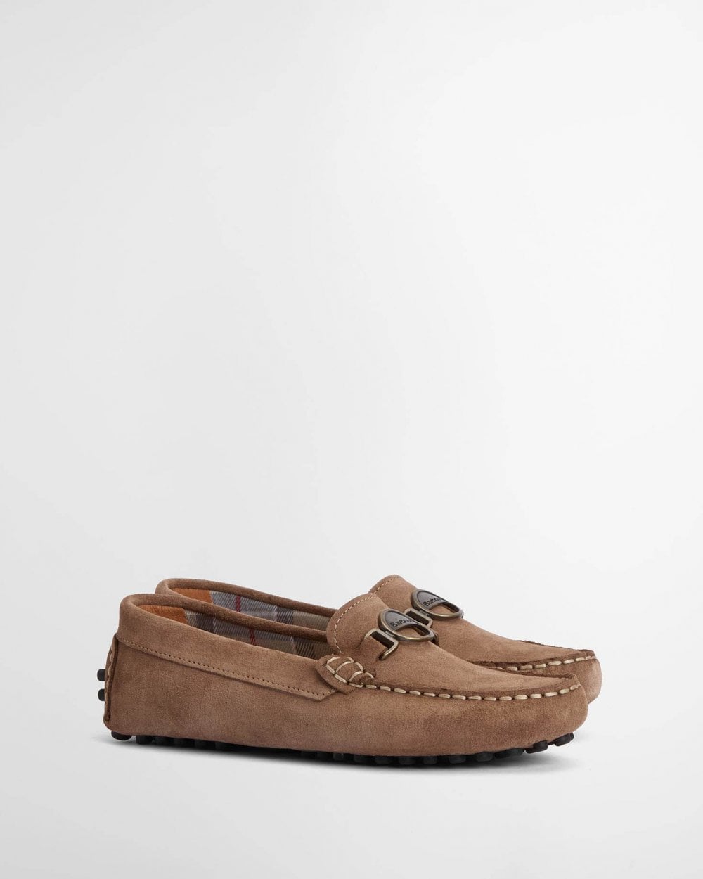 Barbour Laire Womens Driving Shoes - Light Trench Suede