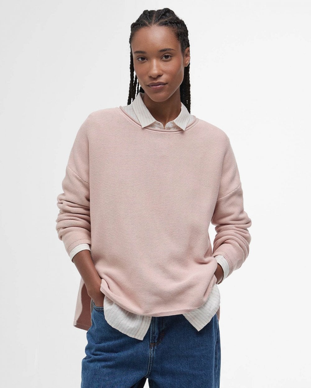 Barbour Marine Womens Jumper - Primrose Pink
